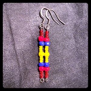 Handmade Glass-bead earrings
